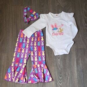 Colorful Easter Bunny Outfit for Kids